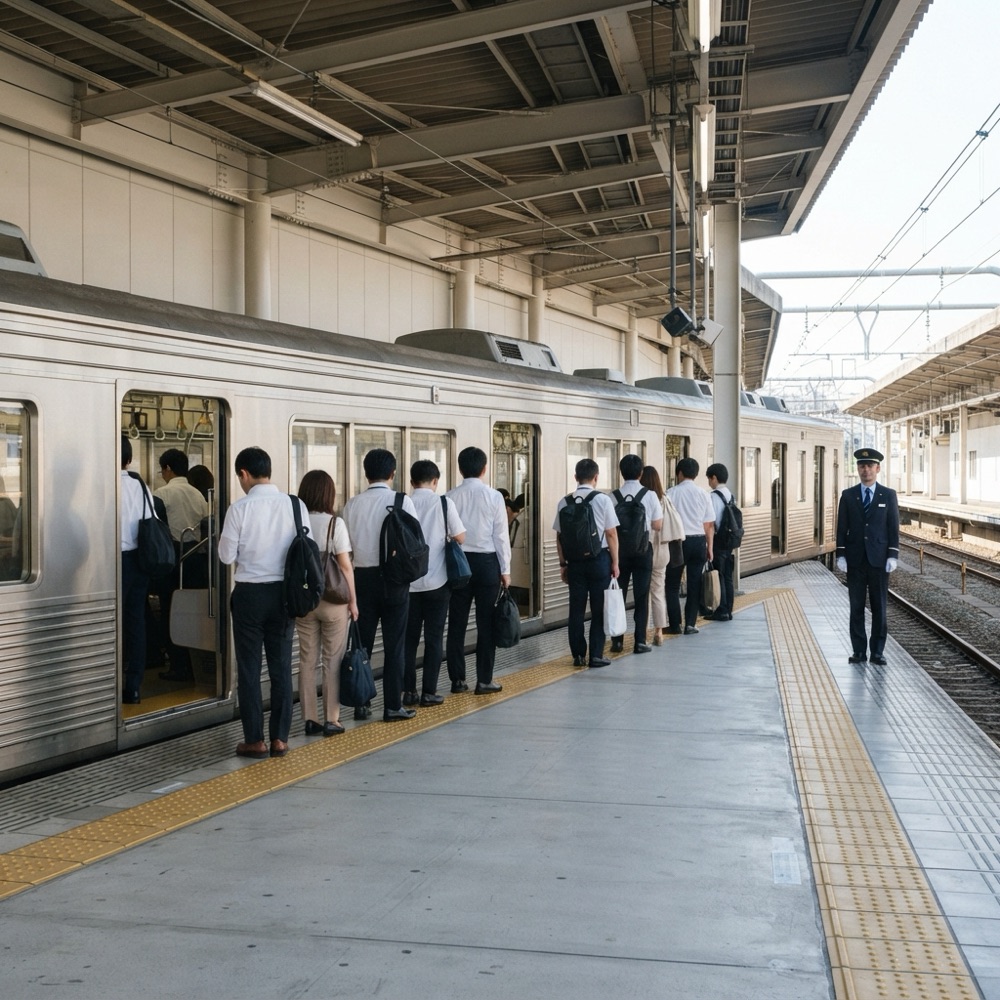 日本の駅（えき）のホーム